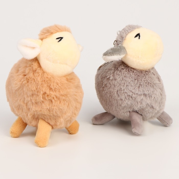 Мягкая игрушка «Овечка» на брелоке, 12 см, цвет МИКС Мягкая игрушка «Овечка» на брелоке, 12 см, цвет МИКС