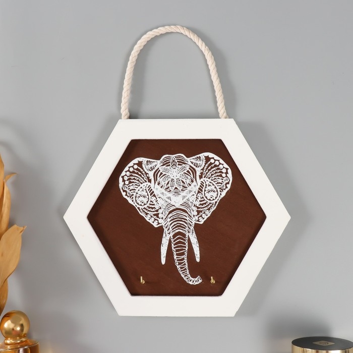 Крючки декоративные дерево Крючки декоративные дерево "Слон" 23х20х2 см