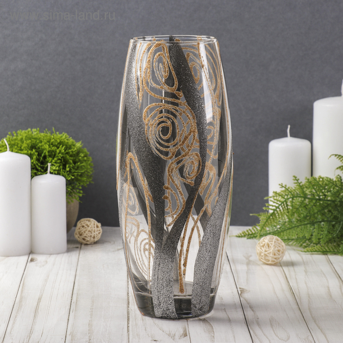 Ваза Ваза "Серебристые волны" d-7.5х11х26 см
