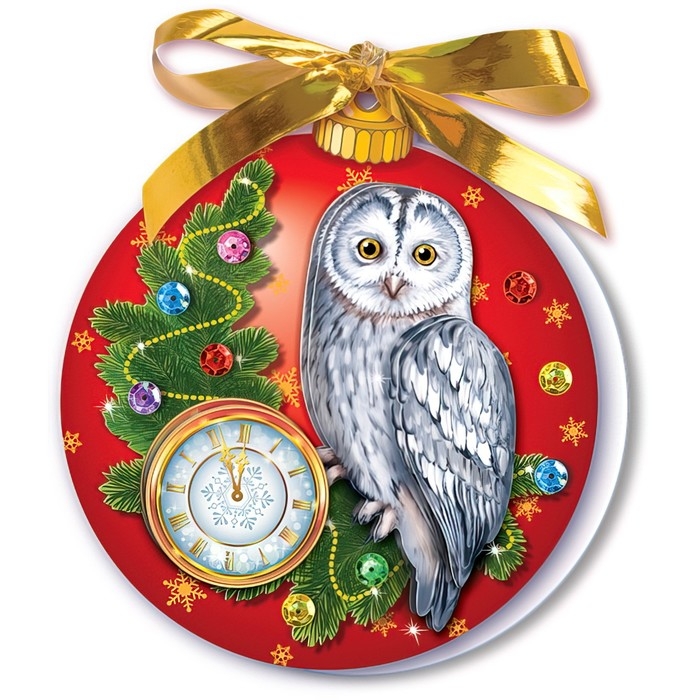 Набор для изготовления открытки «Новогодний шар. Сова» Набор для изготовления открытки «Новогодний шар. Сова»