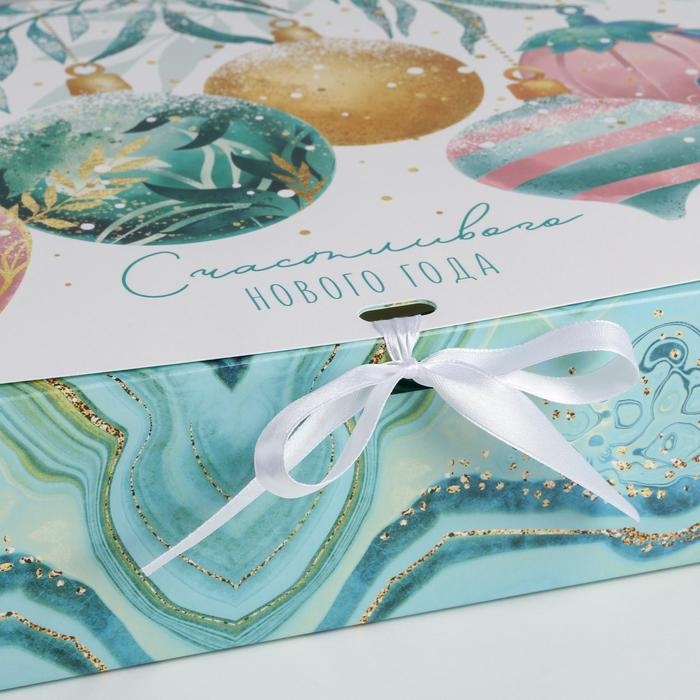 Коробка подарочная новогодняя складная «Волшебство», 31 х 24.5 х 8 см, Новый год Коробка подарочная новогодняя складная «Волшебство», 31 х 24.5 х 8 см, Новый год