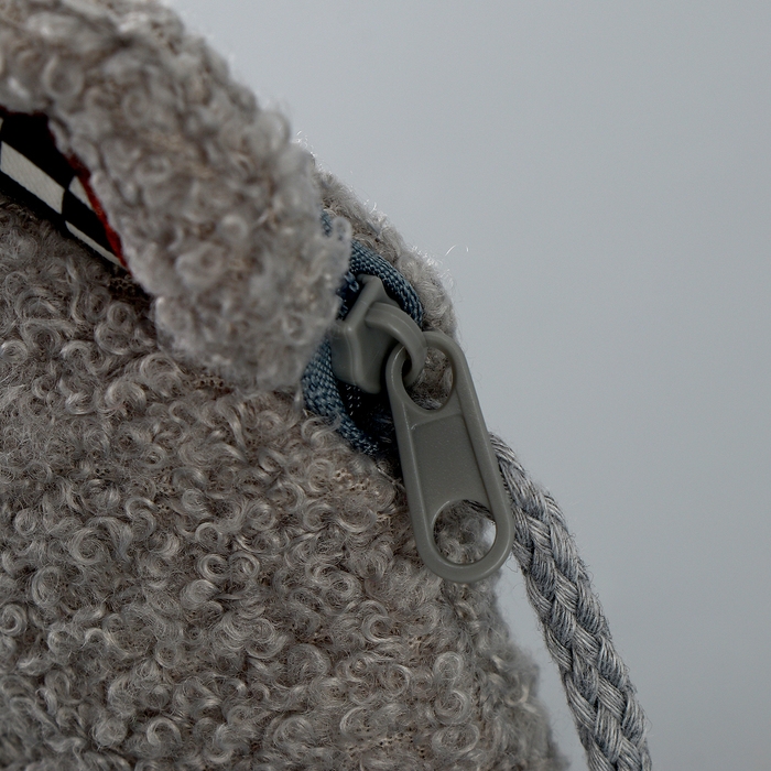 Мягкая сумка «Мишка». цвет серый