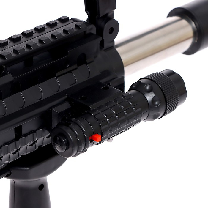 Детское оружие Автомат пневматический «М4А4», с лазером и фонариком Детское оружие Автомат пневматический «М4А4», с лазером и фонариком