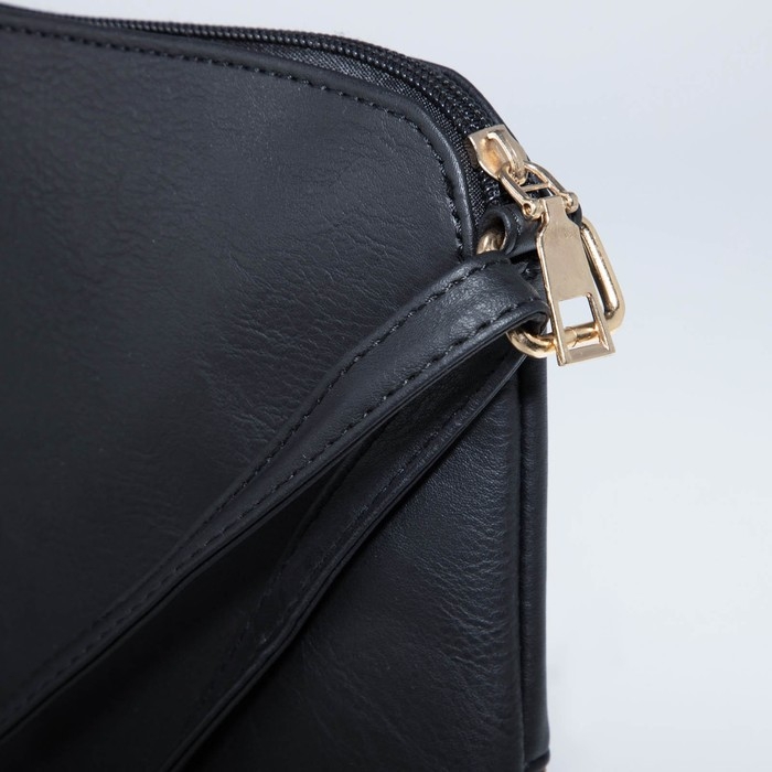 Сумка кросс-боди на молнии, цвет чёрный/белый Сумка кросс-боди на молнии, цвет чёрный/белый