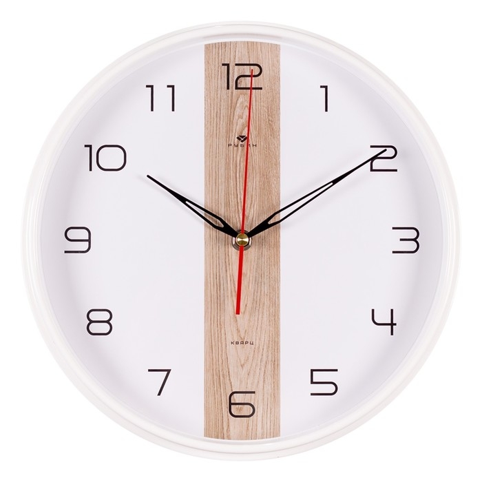 Часы настенные, интерьерные Часы настенные, интерьерные "Текстура дерева", бесшумные, d-29 см, белые