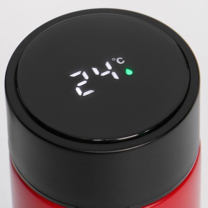 Термос, 500 мл, Basic Термос, 500 мл, Basic "Мастер К.", с ситечком, с датчиком температуры, сохраняет тепло 8 ч