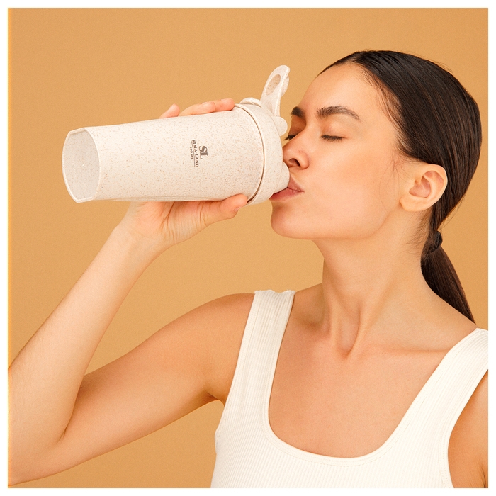 Стакан-шейкер для воды и коктейлей Sima-Land Home, 600 мл, цвет бежевый Стакан-шейкер для воды и коктейлей Sima-Land Home, 600 мл, цвет бежевый