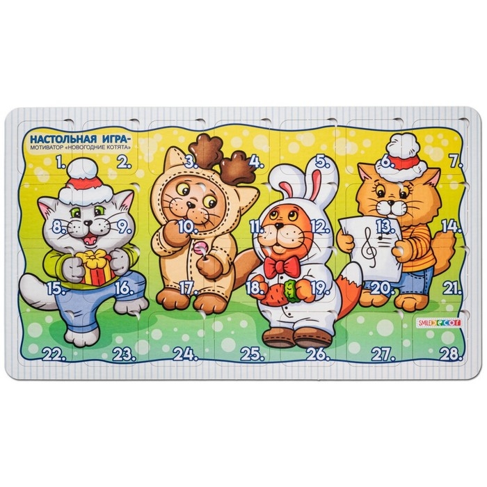 Настольная игра  Настольная игра "Новогодние котята" П2129