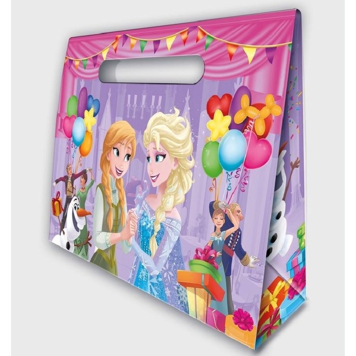 Пакет-коробка, подарочная упаковка  Пакет-коробка, подарочная упаковка "Поздравляю!" 40х30х12 см, Холодное сердце