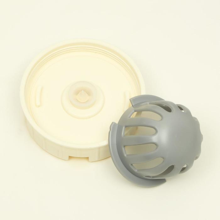 Комплекс для кормления с автопоилкой и съёмной миской, бело-серый Комплекс для кормления с автопоилкой и съёмной миской, бело-серый