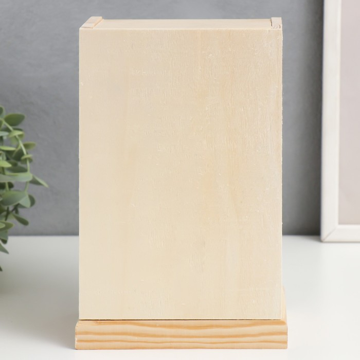 Шкатулка для росписи дерево с зеркалом "Комод 3 ящика" 22х14,5х10 см