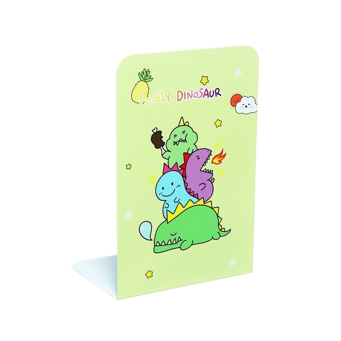 Подставки для книг Подставки для книг "Дино", 2 штуки, зелёные