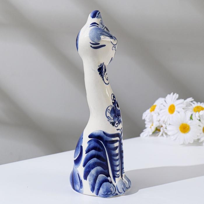 Сувенир «Кошка Кегля», 21,5 см, гжель Сувенир «Кошка Кегля», 21,5 см, гжель