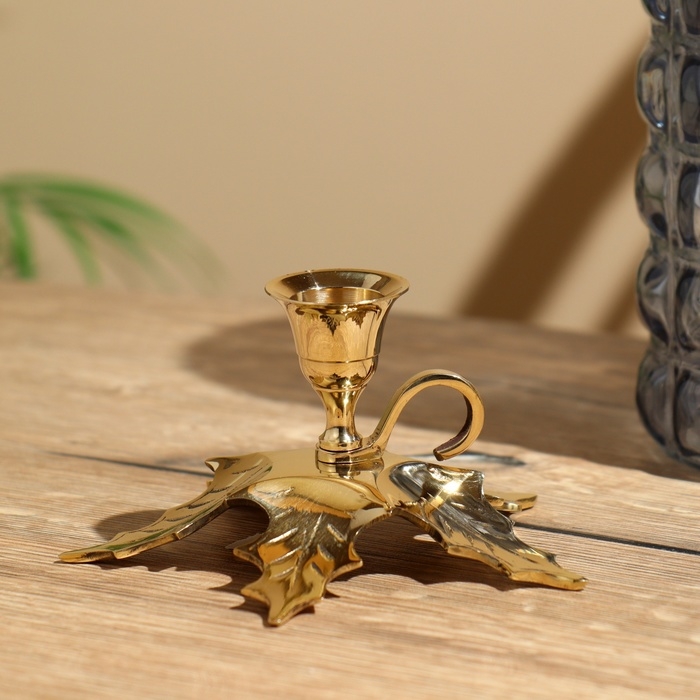 Подсвечник Подсвечник "Ливс" 7 см, латунь