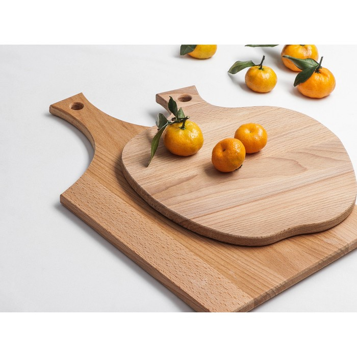 Доска разделочная дуб Mаgistrо, 40×24×1,2 см, с ручкой