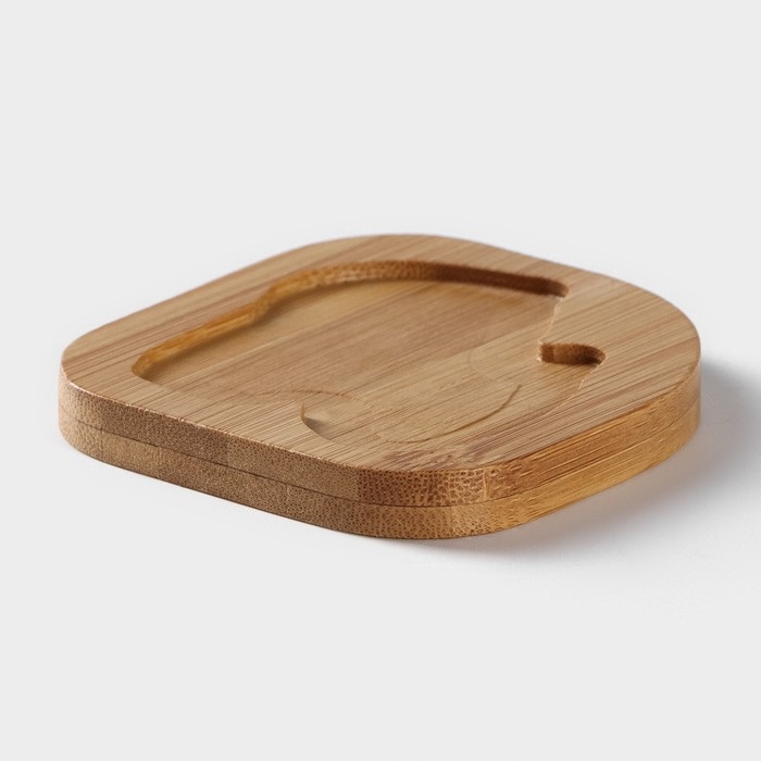 Набор фарфоровый для специй на бамбуковой подставке BellaTenero «Зайцы», 3 предмета: солонка 50 мл, перечница 20 мл, подставка, цвет белый и чёрный Набор фарфоровый для специй на бамбуковой подставке BellaTenero «Зайцы», 3 предмета: солонка 50 мл, перечница 20 мл, подставка, цвет белый и чёрный