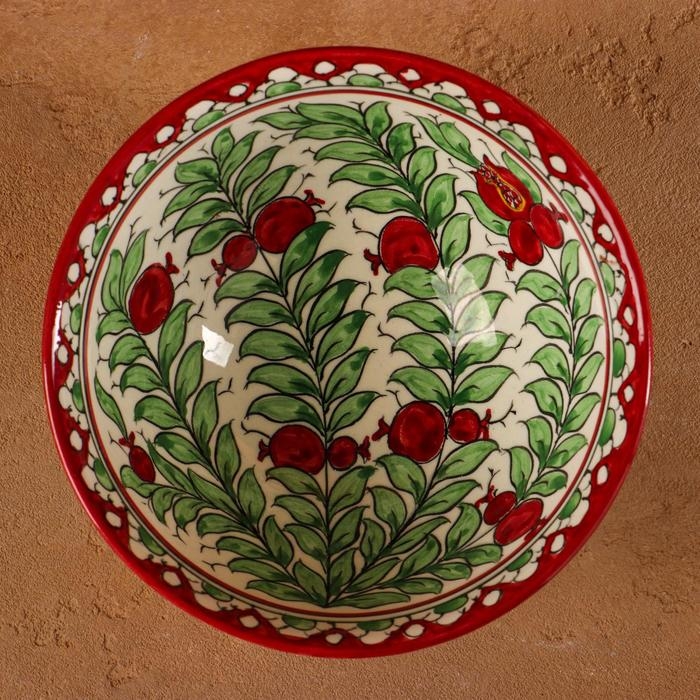 Коса Риштанская Керамика  Коса Риштанская Керамика "Гранаты" 15 см, малая, микс