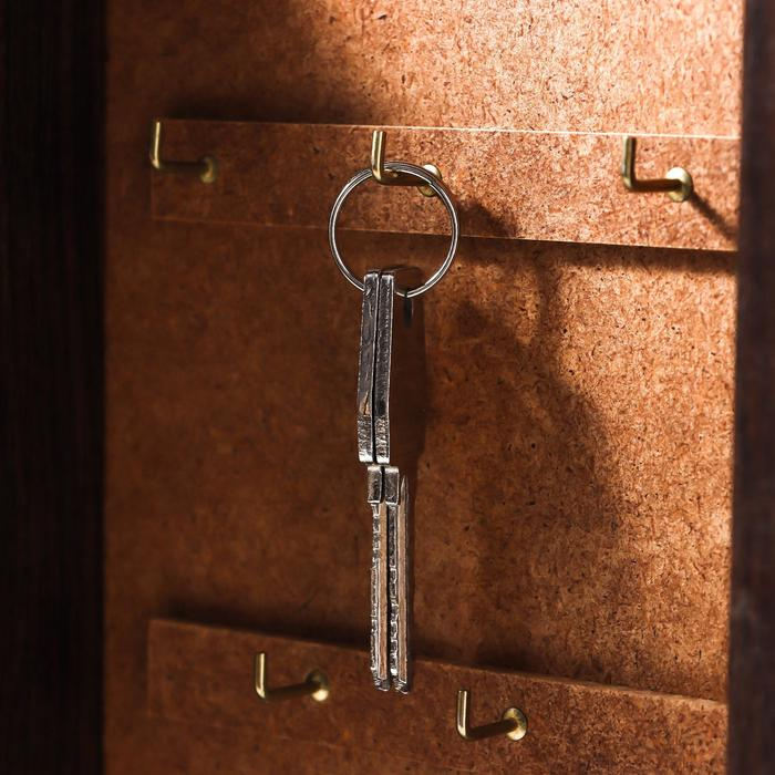 Ключница Ключница "Цветочная композиция" венге 16х31 см МИКС