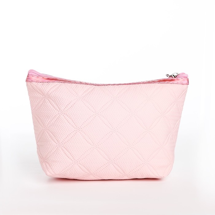 Косметичка на молнии, цвет розовый