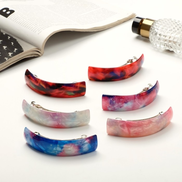 Заколка-автомат для волос Заколка-автомат для волос "Космос" 8,6 см, микс