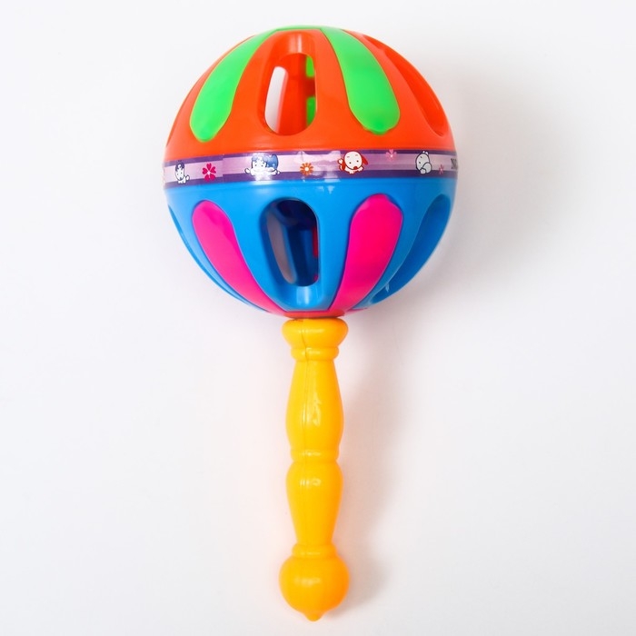 Погремушка «Яркий маракас», 20,5 см, цвет МИКС, Крошка Я Погремушка «Яркий маракас», 20,5 см, цвет МИКС, Крошка Я
