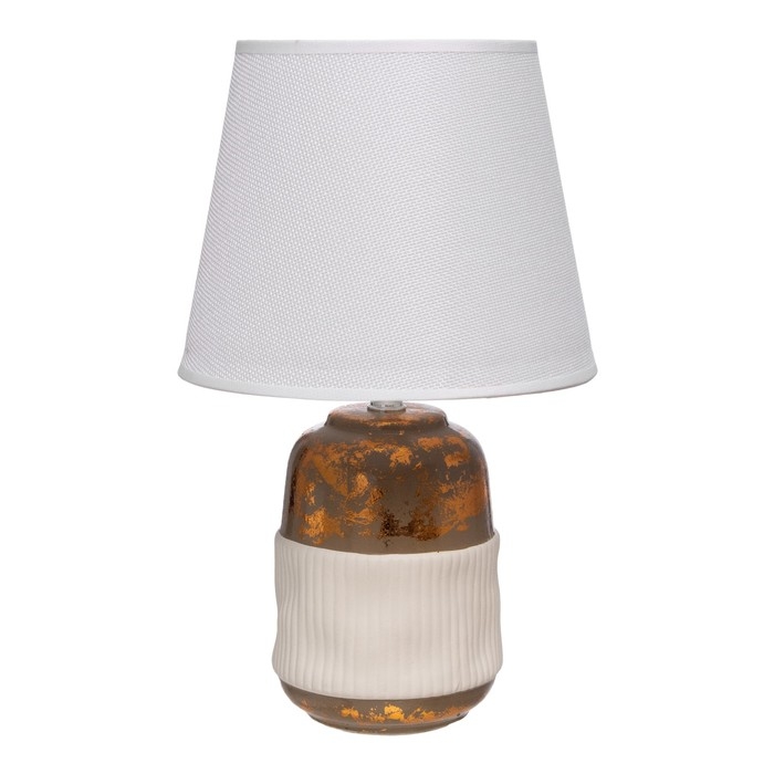 Настольная лампа Настольная лампа "Арнелла" Е14 40Вт бело-золотой 20х20х32 см