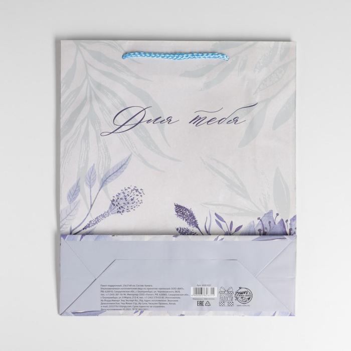 Пакет подарочный ламинированный, упаковка, «For you», ML 25 х 21 х 8 см Пакет подарочный ламинированный, упаковка, «For you», ML 25 х 21 х 8 см