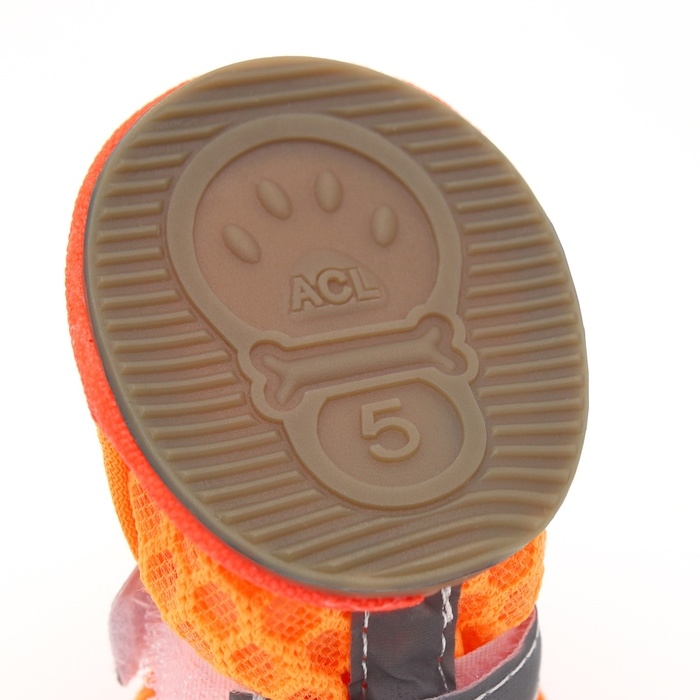 Ботинки "Кросс", набор 4 шт, 4 размер (5,3 х 4 см), оранжевые