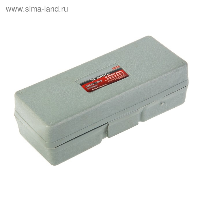 Отвёртка с набором бит MATRIX, ударно-поворотная, 1/2 Отвёртка с набором бит MATRIX, ударно-поворотная, 1/2", 6 предметов, кейс