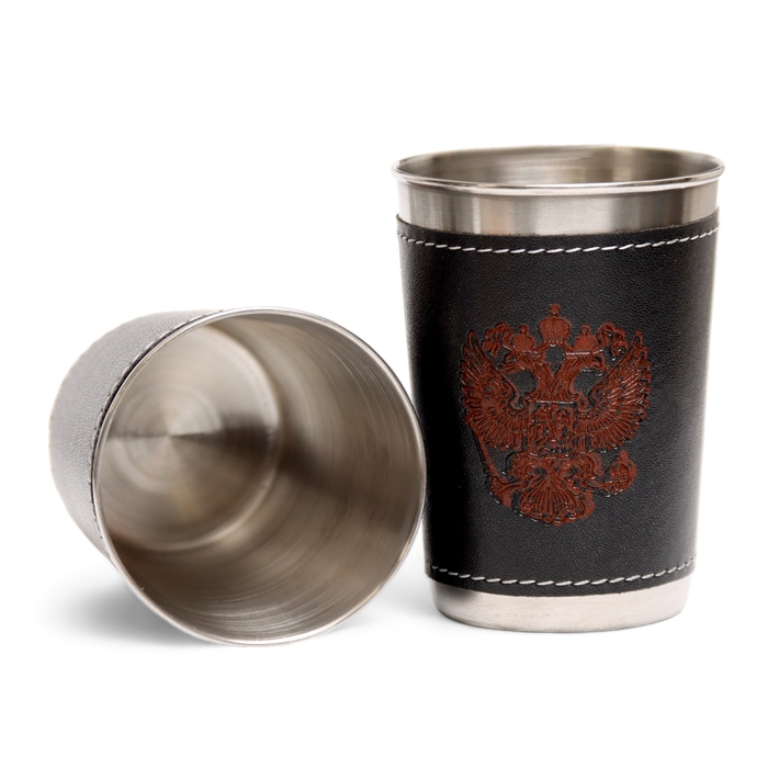 Набор с шампурами подарочный  Набор с шампурами подарочный "Буйвол" №30, в кейсе из эко-кожи