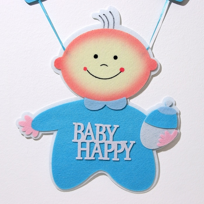Декоративное украшение (подвеска)  Декоративное украшение (подвеска) "BABY HAPPY BOY" 32х32х52 см