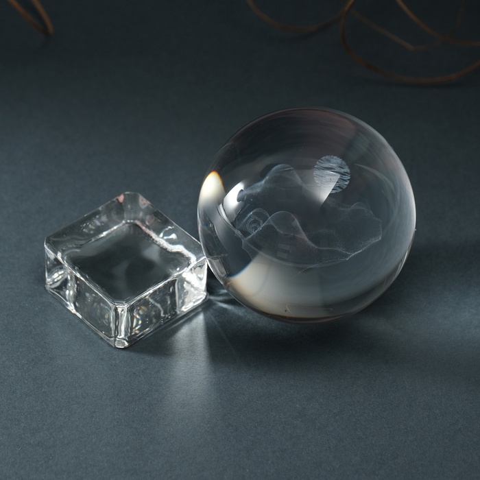 Сувенир стекло шар  Сувенир стекло шар "Горы" d=6 см