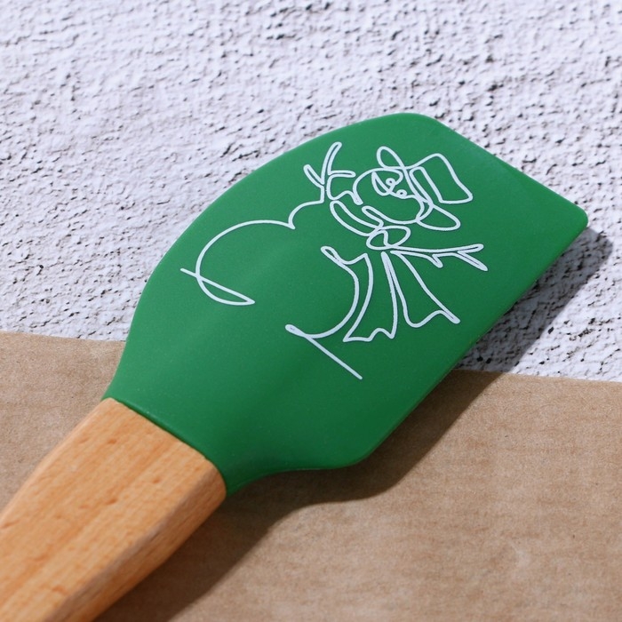 Новый год. Лопатка силиконовая «Снеговик», 23.3 х 4.3 см Новый год. Лопатка силиконовая «Снеговик», 23.3 х 4.3 см