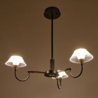 Люстра 1695/3 LED 72Вт 3000-6000К черно-золотой 65х65х26,5 см BayerLux