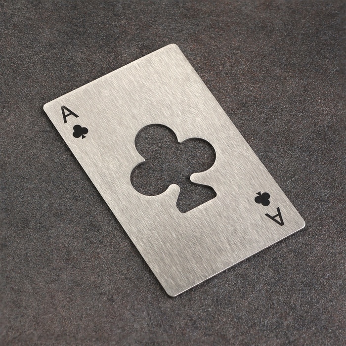 Карта-открывашка  Карта-открывашка "Туз крести" EDC, 8.5 х 5.5 см