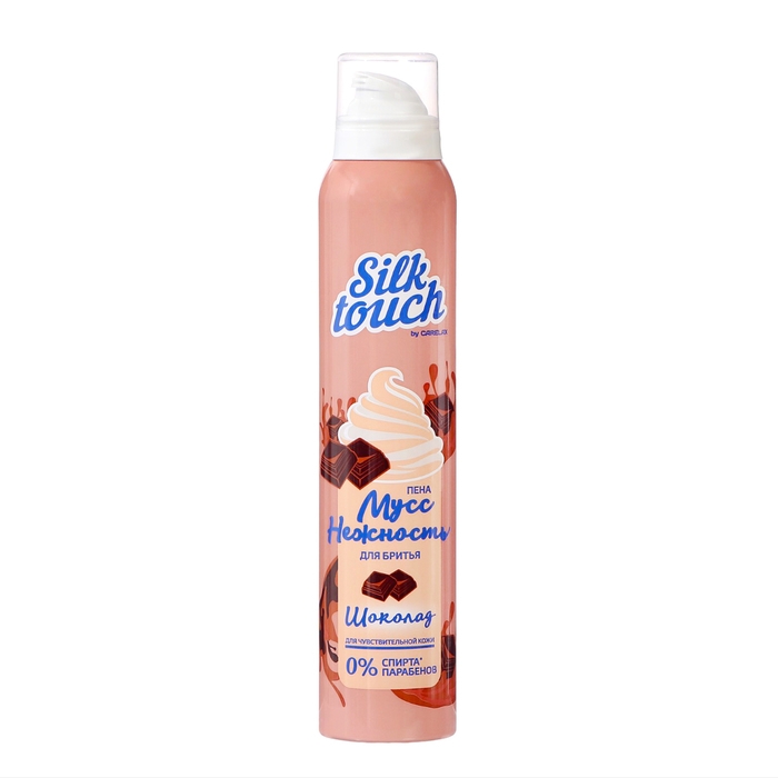 Мусс-пена для бритья Carelax Silk Touch, женский, шоколад, 200 мл Мусс-пена для бритья Carelax Silk Touch, женский, шоколад, 200 мл