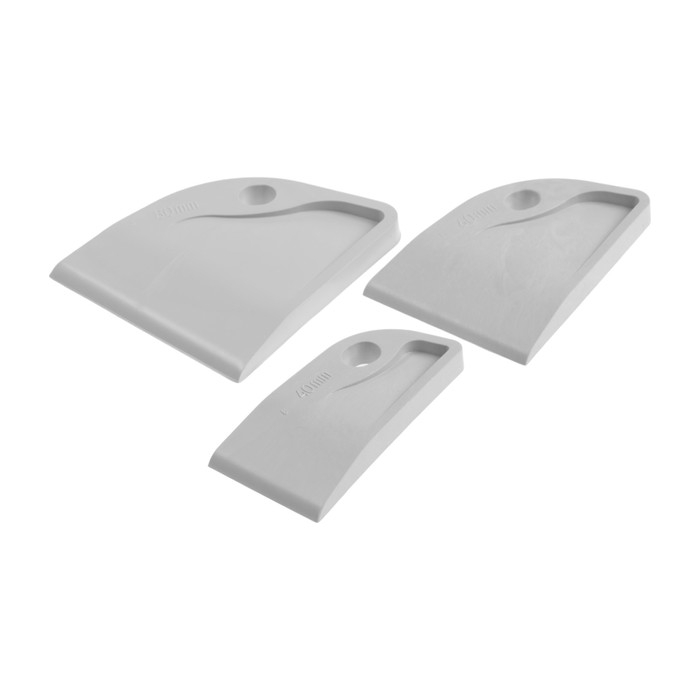 Набор шпателей ТУНДРА  Набор шпателей ТУНДРА "Парус", резина, 3 шт., 40-60-80 мм