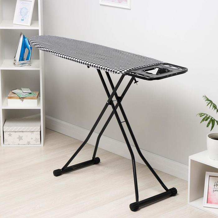 Доска гладильная «Гусиная лапка», 123,5×46 см, регулируемая высота до 90 см Доска гладильная «Гусиная лапка», 123,5×46 см, регулируемая высота до 90 см