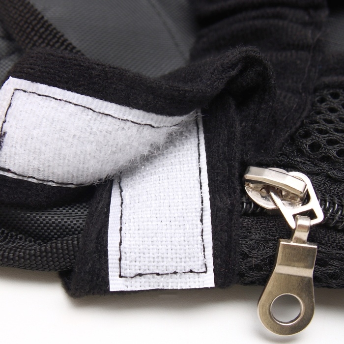 Рюкзак-переноска для кошек и собак  Рюкзак-переноска для кошек и собак "Кенгуру",М - 32 х 20 см (ДС 29-34, ОГ 25-43 см), чёрный