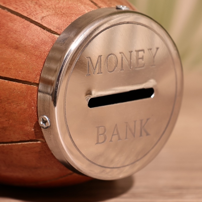 Копилка  Копилка "Банк" 9х9х12 см, манговое дерево