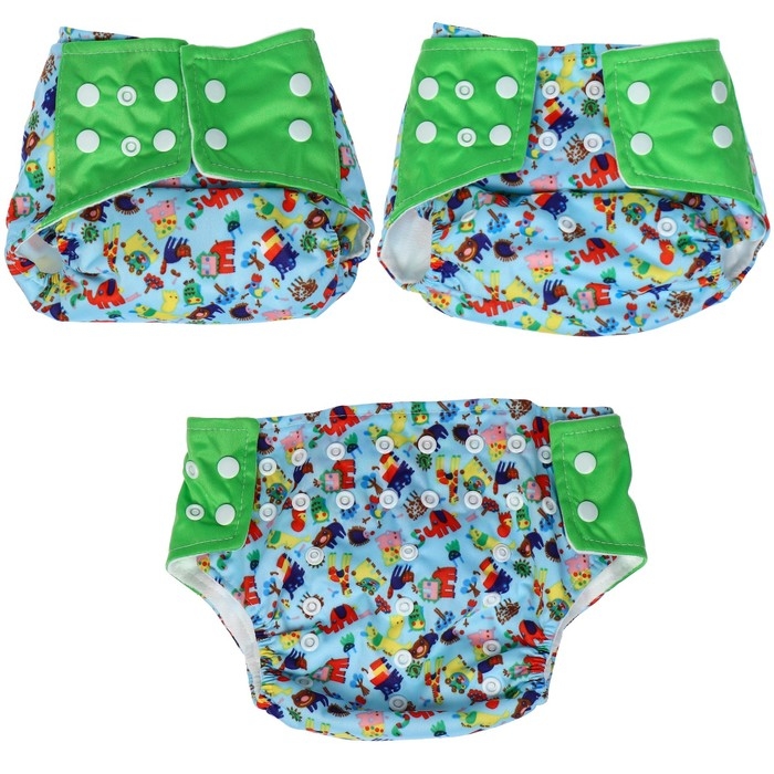 Многоразовый подгузник+ 1 вкладыш в комплекте «Зверушки» Многоразовый подгузник+ 1 вкладыш в комплекте «Зверушки»