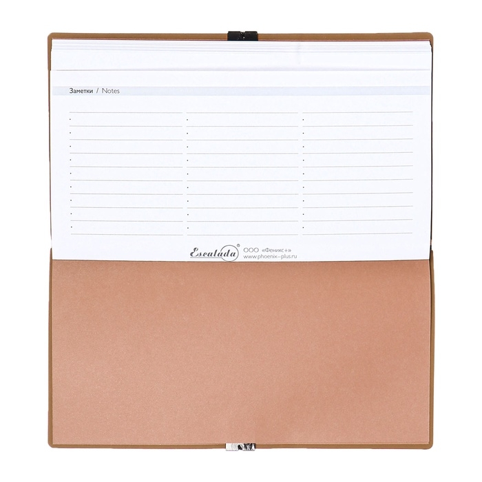 Еженедельник датир 2025г 175х95мм мягк обл иск кож 64л ESCALADA, бл тис, бл 70 г/м²,бежевый Еженедельник датир 2025г 175х95мм мягк обл иск кож 64л ESCALADA, бл тис, бл 70 г/м²,бежевый