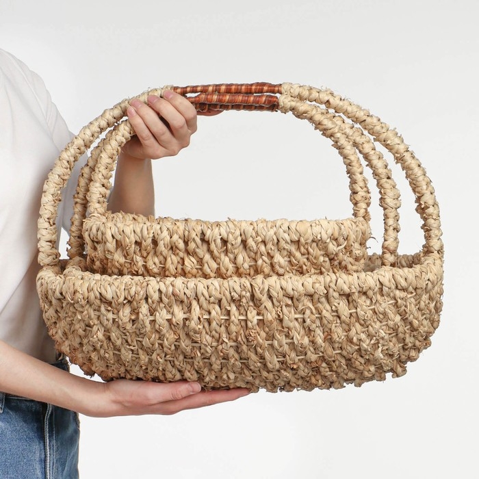 Набор корзин, 3 шт, 44х13 см, 37х10 см, 31х10 см Набор корзин, 3 шт, 44х13 см, 37х10 см, 31х10 см