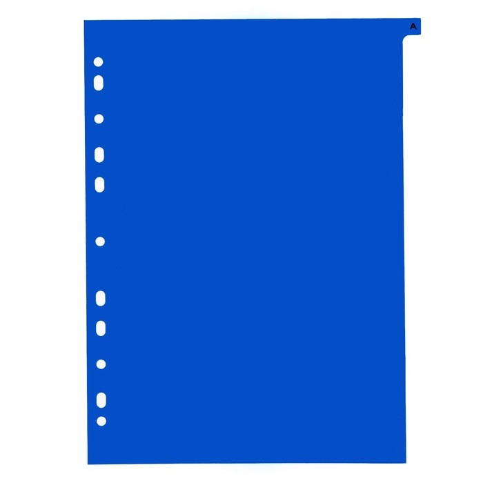 Набор разделителей листов А4 Office-2000, алфавитные А-Я, 20 листов, цветные, пластик 140 мкм Набор разделителей листов А4 Office-2000, алфавитные А-Я, 20 листов, цветные, пластик 140 мкм