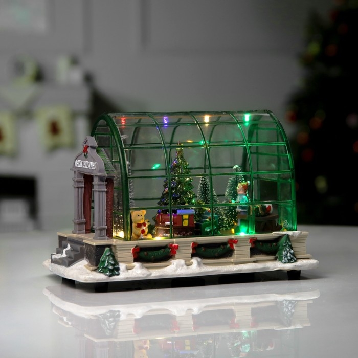 Светодиодная фигура «Ёлки в комнате» 23 × 15 × 14 см, полистоун, батарейки ААх3 (не в комплекте), USB, свечение мульти Светодиодная фигура «Ёлки в комнате» 23 × 15 × 14 см, полистоун, батарейки ААх3 (не в комплекте), USB, свечение мульти