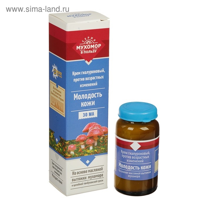 Крем омолаживающий  Крем омолаживающий "Мухомор", против возрастных изменений, 30 мл