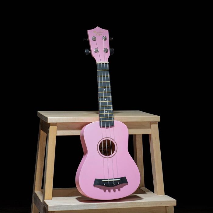 Укулеле сопрано, цвет розовый 53см Укулеле сопрано, цвет розовый 53см
