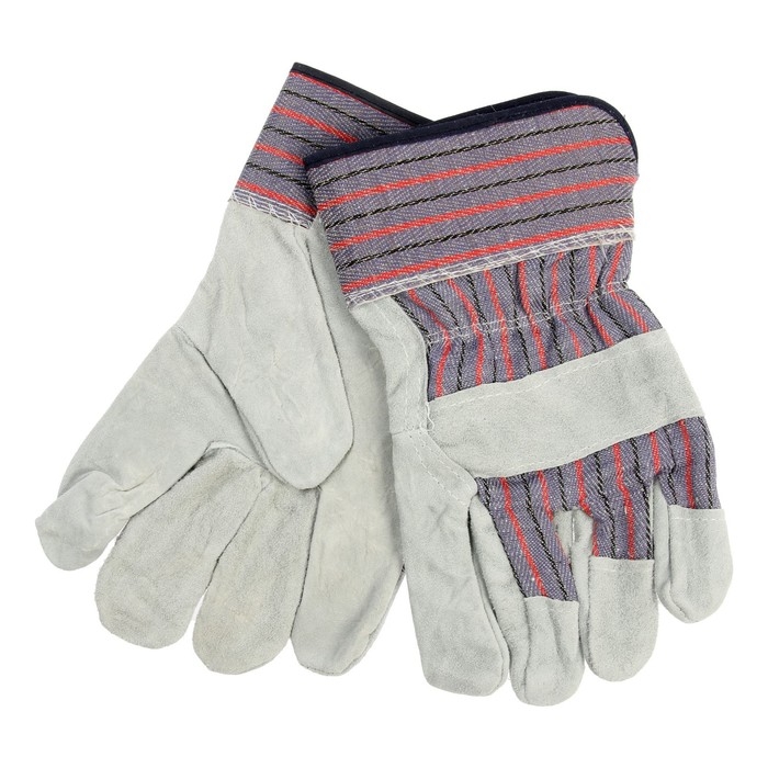 Краги сварщика спилковые ТУНДРА, комбинированные, пятипалые, телячья кожа, 270 мм, 200 г Краги сварщика спилковые ТУНДРА, комбинированные, пятипалые, телячья кожа, 270 мм, 200 г