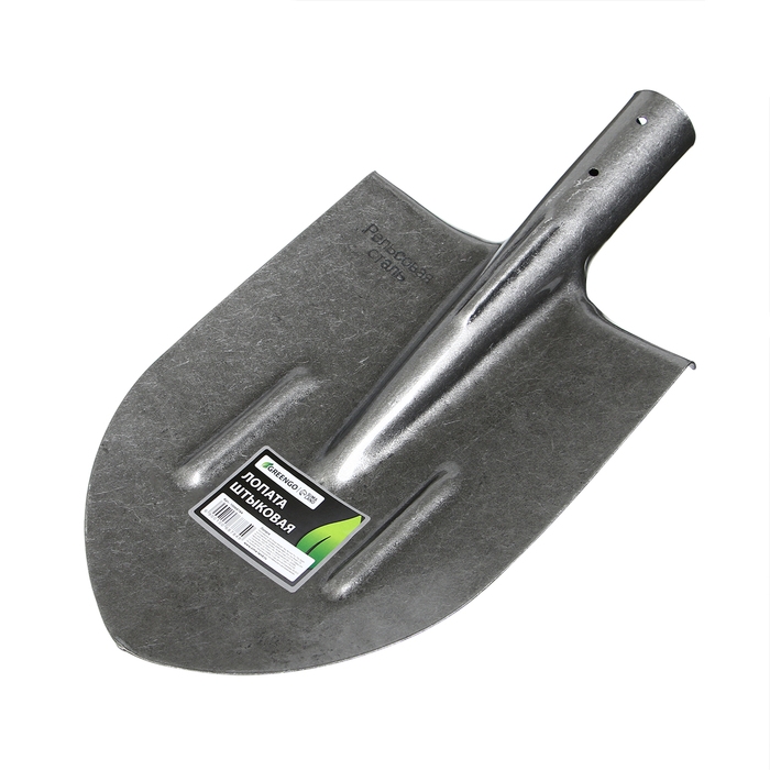 Лопата штыковая острая, тулейка 40 мм, рельсовая сталь, без черенка, Greengo Лопата штыковая острая, тулейка 40 мм, рельсовая сталь, без черенка, Greengo