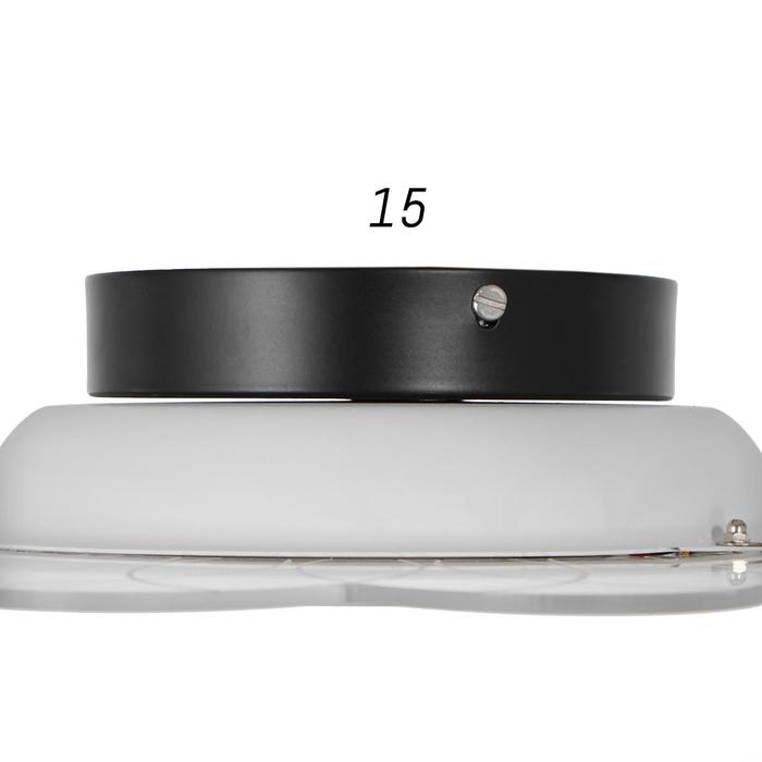 Люстра с ПДУ 1200/1 LED 52Вт 3000-6000К диммер белый-прозрачный 50х50х8 см BayerLux